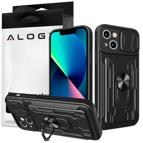 Alogy Camshield Stand Ring Case with Camera Cover for Apple iPhone 14 Pro Max