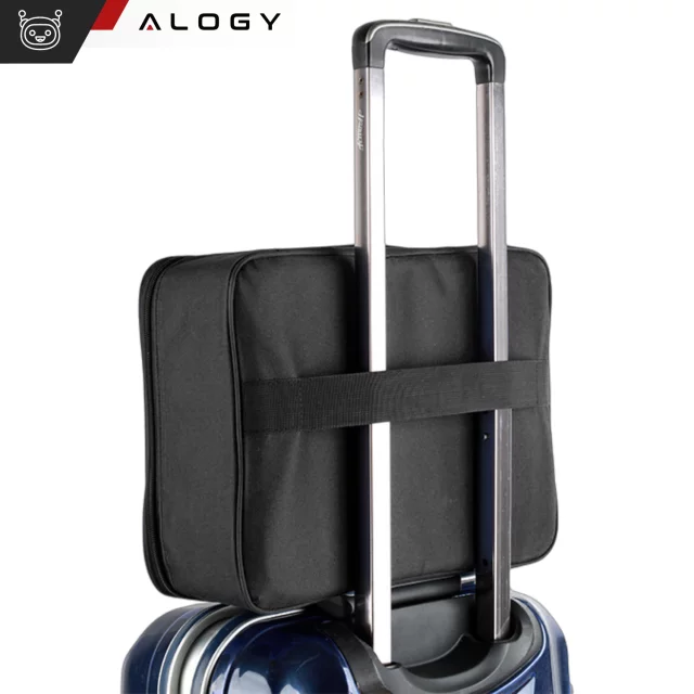 Walizka torba podróżna etui organizer na dokumenty Alogy Bag for Documents with Number Lock - 37x26x11cm Czarna
