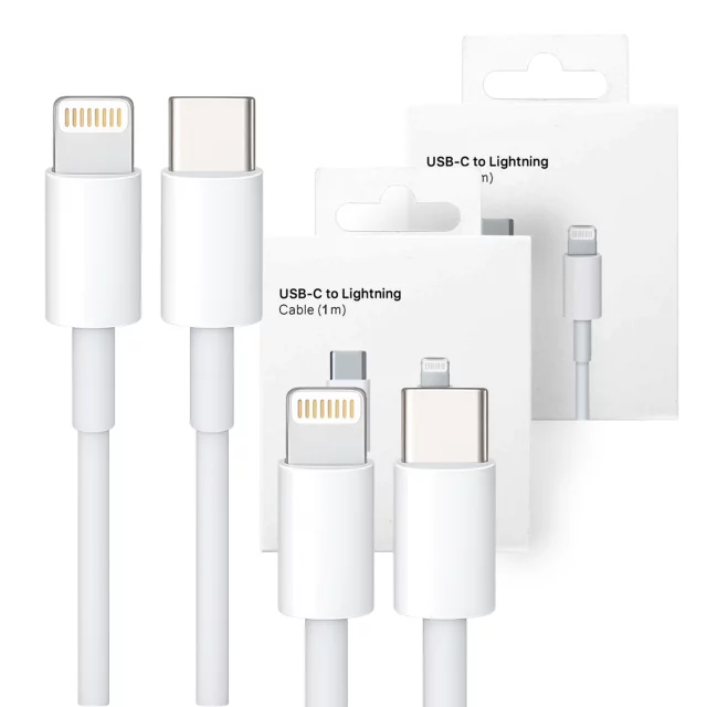 Kabel 100cm USB-C do Lightning PowerDelivery do Apple iPhone USB Data Charging Cable PD 20W Biały