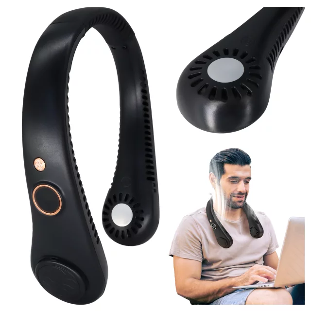 Schreibtischventilator, Standventilator, kleiner Umwälzventilator mit Clip, kabelloser Handventilator, 500 mAh, USB-C, Alogy White
