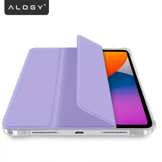 Etui do Apple iPad 11gen. 11" 2025 / 10gen. 10.9" 2022 Ochronne Hybrydowe z Miejscem na Rysik, Składana Okładka, Funkcja Podstawki, Alogy HybridBook™ Case – Fioletowe