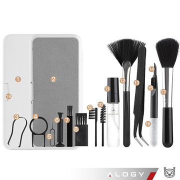 Headphone keyboard cleaning kit 18 in 1 Multifunctional Brush SIM Key Cleaner Alogy Set