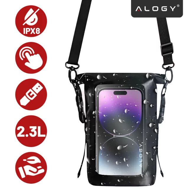 Bag Waterproof Case for Phone Large Bag Case Waterproof Alogy Waterproof Black