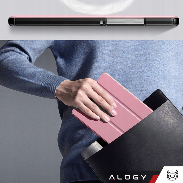 Case for Samsung Galaxy Tab A9 2023 8.7" X110 / X115 tablet case Alogy Book Cover Pink