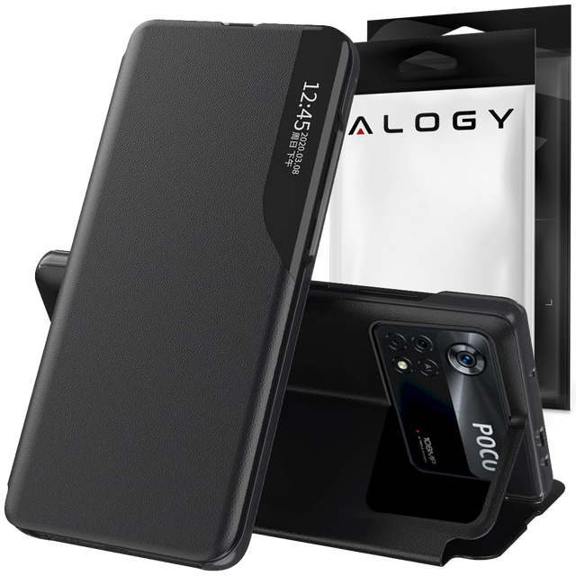 Handyhülle Alogy Smart View Cover Leather Wallet für Xiaomi Poco M4 Pro 4G / LTE