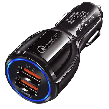 Schnelles Autoladegerät Alogy 2x USB 3.1A QC 3.0 18W