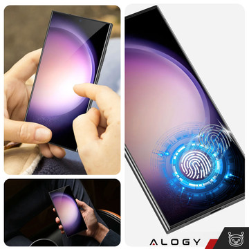 2x Tempered Glass for Samsung Galaxy S24 Ultra Screen Protector with UV Lamp Glass 9H Glue Alogy