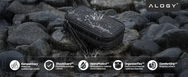 Ochranné pouzdro na notebook, MacBook Air Pro 13,3" Alogy Hard Foam Bag pro 13-14" notebooky černé