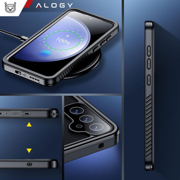 Pouzdro pro Samsung Galaxy S23 FE Armored 360 vodotěsné pouzdro Armor IP68 Alogy černé