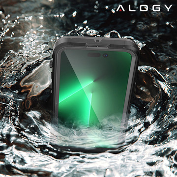 Alogy Waterproof Case IP68 Case with Clear Back 360 Armor Case for MagSafe for Apple iPhone 14
