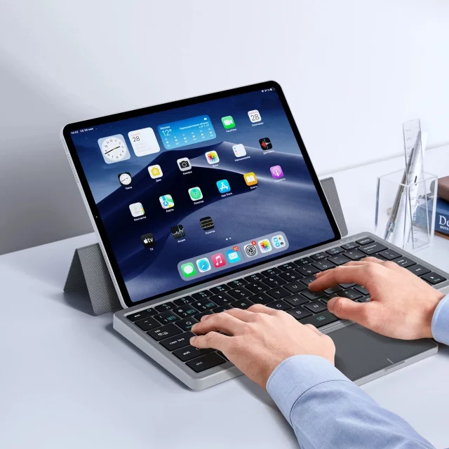 Bezprzewodowa klawiatura Bluetooth Dux Ducis OK Series z touchpadem – czarna