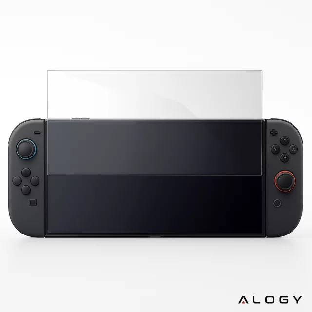 Szkło hartowane do Nintendo Switch 2 2025 ochronne szkiełko na ekran 9H Alogy EasyShield™️ z ramką montażową
