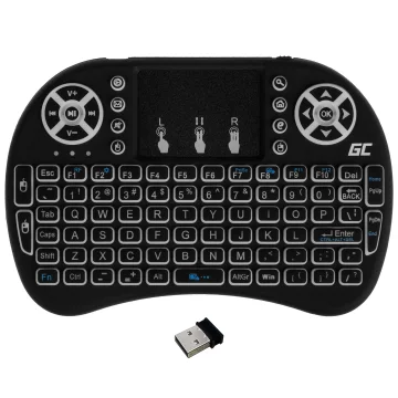 Bezdrátová mini klávesnice Alogy se 3 barvami touchpadu