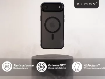 Alogy 3in1 Case Pack™ - Black MagSafe Hybrid Case with 2 Tempered Glass Screen Protectors for Apple iPhone 17 Air