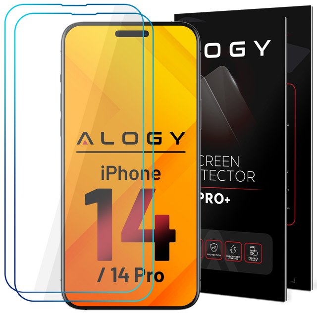 2x 9H Tempered Glass for iPhone 15 / 15 Pro Alogy Screen Protector PRO