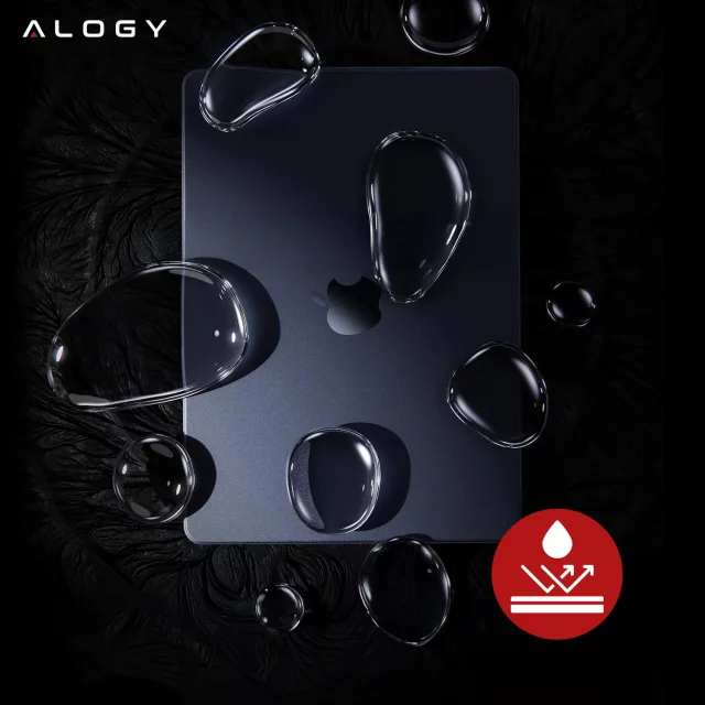 Etui do Apple Macbook Air 13.6 - M2/M3/M4 2022/2023/2024/2025 Alogy AirGuard™ Elastyczna obudowa Matowy Czarny