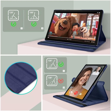 Case for Samsung Galaxy Tab A9 Plus 2023 11" (X210/X215/X216) Swivel Cover Tablet Flip Cover Case Alogy Navy Blue Glass