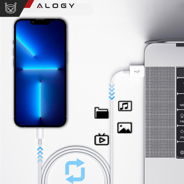 100cm Alogy kabel USB to Lightning White kabel