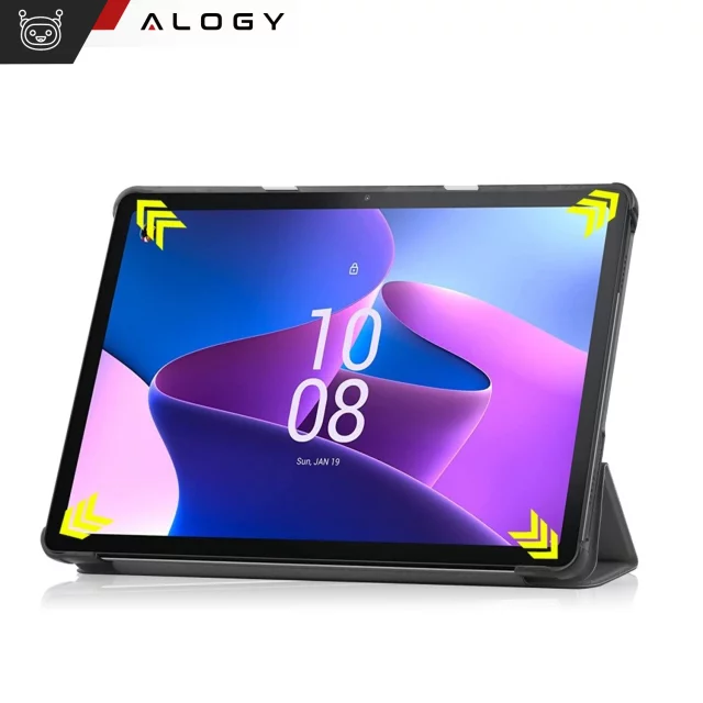 Pouzdro na tablet pro Lenovo Tab M10 3gen 3 GEN 10.1 2022 TB328FU TB328XU Pouzdro pouzdro Alogy Book Cover Šedá