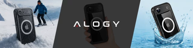 Kryt Alogy HydroArmor™ IP68 pro Apple iPhone 17 Air 6,6", 360° pancéřovaný kryt s průhlednou zadní stranou, kompatibilní s MagSafe, černý