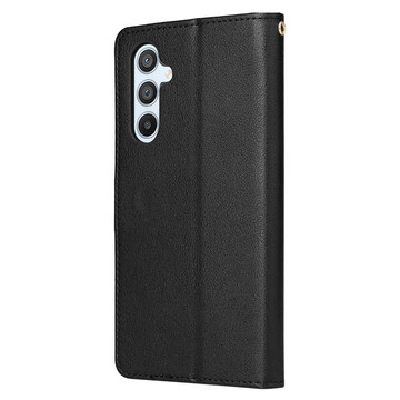 Protective Flip Leather Wallet Alogy Wallet Case Phone Shell for Samsung Galaxy A34 5G Black
