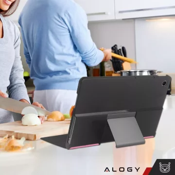 Ochranné skleněné pouzdro pro Lenovo Tab Plus 11,5" 2024 TB351FU Alogy Book Cover Case Tablet Case Pink Free Stylus