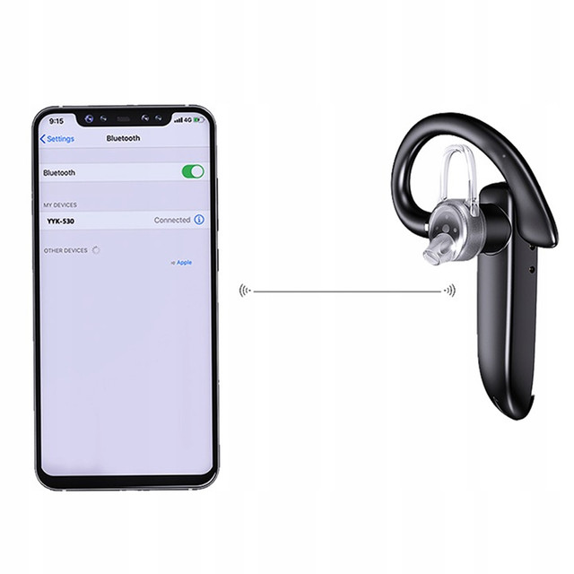 Bluetooth 5.1 Headset for Car Wireless Earphone for Car Driver Loud YYK-530 with PowerBank Charging Dock