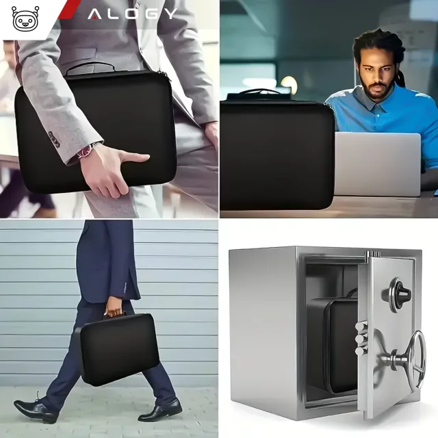 Pouzdro na iPhone 14 Pro Mag Safe Matt Case Cover matné Alogy Ring obrněné pouzdro na telefon černé