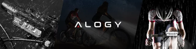 Světlo na kolo přední halogenové LED osvětlení na kolo na řídítka předního kola Mocna 900lm Alogy 610 černá