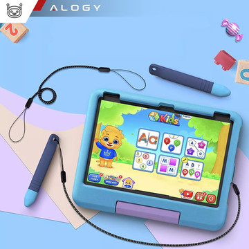 2x Alogy Stylus Pen Capacitive Touch Screen Pen for Phone Tablet Kids 10cm Blue