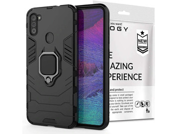 Alogy Stand Ring Armor case for Samsung Galaxy M11/ A11 black