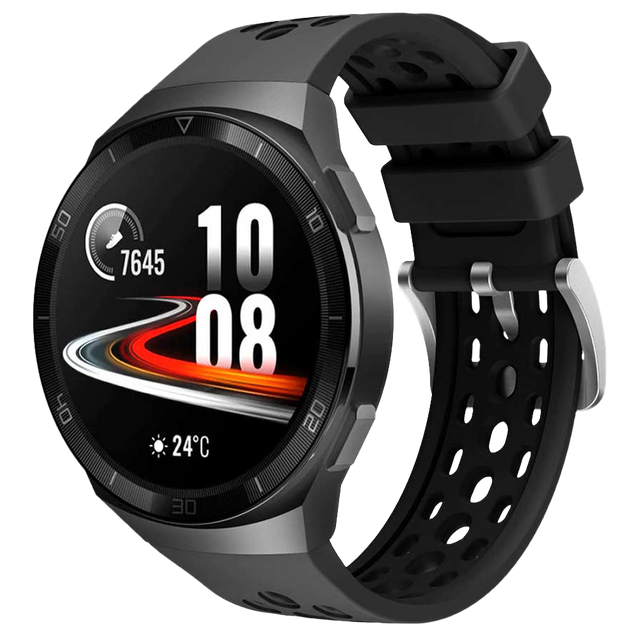 Gumový Univerzální sportovní řemínek Alogy měkký řemínek pro chytré hodinky 22mm Černý