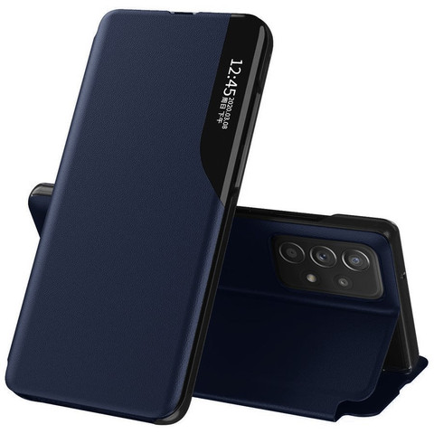 Alogy Leather Smart View Cover Wallet Case for Samsung Galaxy A52 5G/ A52s Navy Blue