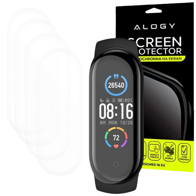 5x Folia hydrożelowa Alogy Hydrogel do Xiaomi Mi Band 5