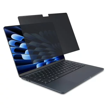 Magnetická fólie pro Macbook Air 15" 2023-2025 - Ochrana soukromí, snadná instalace, kryt pro uložení, redukce odlesků - Alogy SecureView™