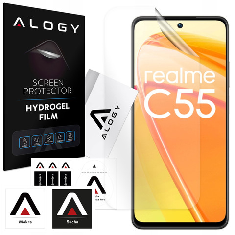 Hydrogel film for Realme C55 phone screen protector Alogy Hydrogel Film