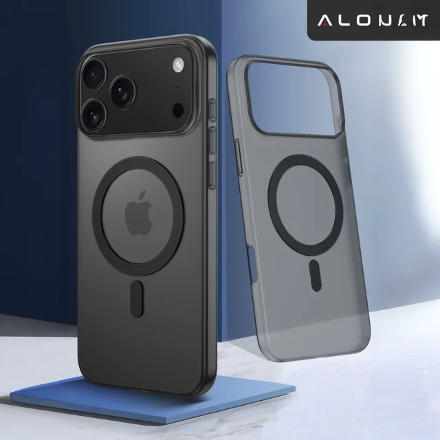 Pouzdro Apple iPhone 17 Pro – matný kryt MagSafe s ochranou čočky, tenký a odolný proti poškrábání, perfektně padne – Alogy Skinny MatteCase™ černý