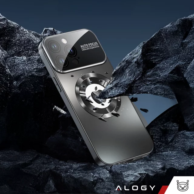 Apple iPhone 16 Pro Max Case Alogy MagSafe LuxeShield™ Case with Lens Protection for MagSafe Graphite Black