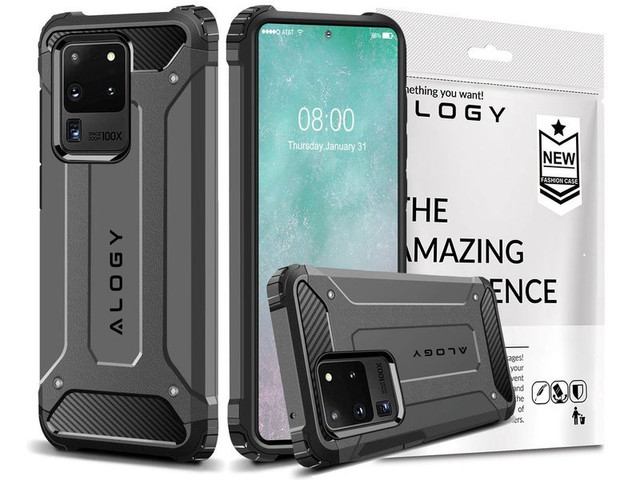 Pouzdro Alogy Hard Armor pro Samsung Galaxy S20 Ultra šedé