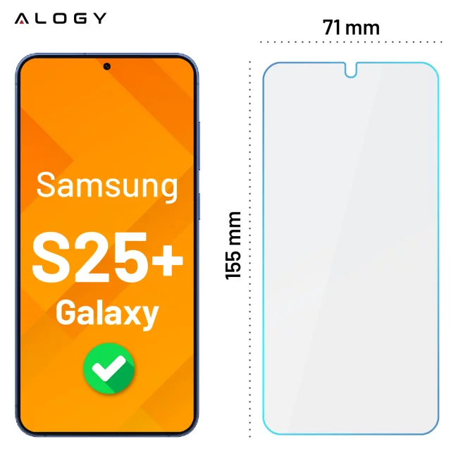 3x Szkło hartowane na ekran + szkło na obiektyw do Samsung Galaxy S25 Plus ochronne szkiełko na ekran i aparat 9H Alogy GlassGuard Pack™️ zestaw szkieł ochronnych