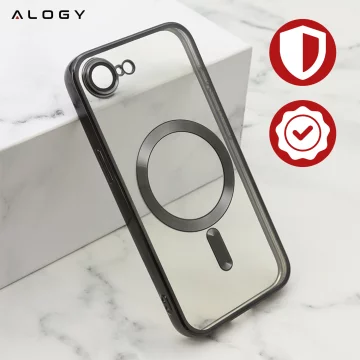 MagSafe Case for Apple iPhone 16 Pro Max Alogy Glamour Luxury Ring Case Gold-Transparent