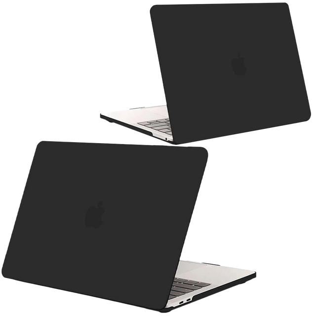 Etui Alogy Hard Case matt für Apple MacBook Pro 13 M1 2021 Schwarz