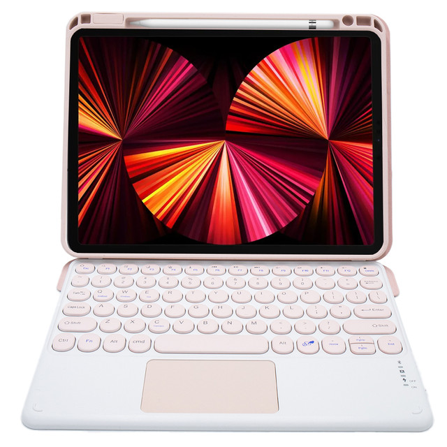 Alogy Case Bluetooth Tastatur 4in1 Touchpad Magnetstift für Apple iPad Pro 11 2021 Pink