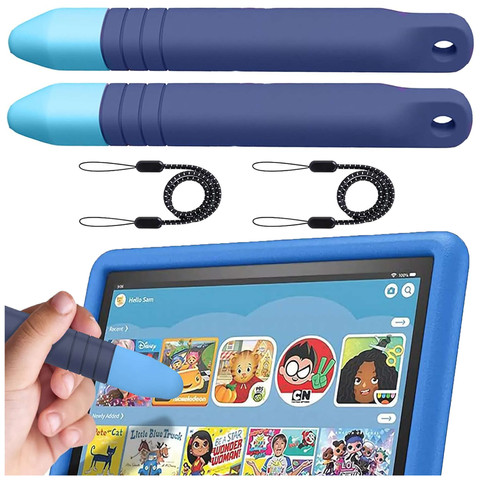 2x Stylus kapacitní dotykové pero pro telefon Tablet Alogy Stylus Pen pro děti 10 cm modré