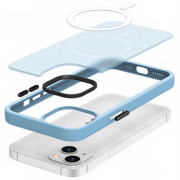 Protective phone case MagMat Case for MagSafe for Apple iPhone 14 Matte Sierra Blue Glass