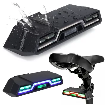 Zadní světlo na kolo Alogy TrailFlash R6, LED světlo, 6 režimů blikání, vodotěsné