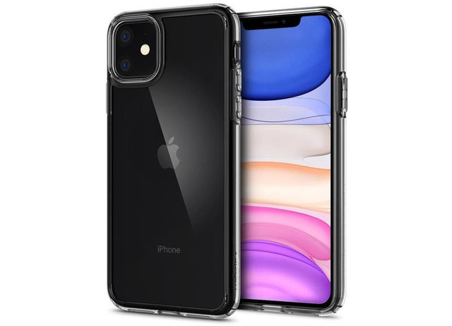 Spigen Ultra Hybrid case for Apple iPhone 11 Crystal Clear alogy glass