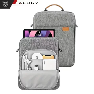 Alogy Laptop/ iPad Pro Air/ Tablet Bag 11-13 Inch Men's Women's Unisex Shoulder Strap Case Cover Pouch Gray