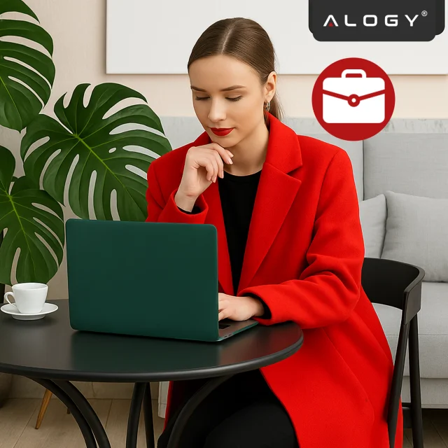 Etui do Apple MacBook Air 13 / 13.3" 2018–2021 (M1 A2337/A2179/A1932) – elastyczna, matowa obudowa ochronna, lekka i odporna – Alogy AirGuard™ Zielony