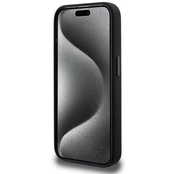 Etui do iPhone 15 Pro AMG Silicone Rhombuses MagSafe czarne